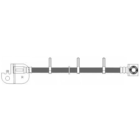 Centric Parts Brake Hose, 150.61093 150.61093